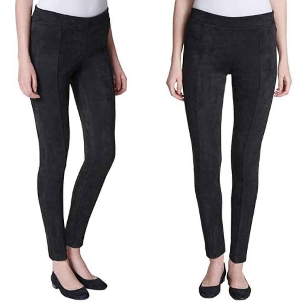 Andrew Marc Faux Suede Leggings Pants Black Size S